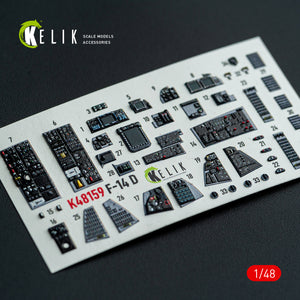 KELIK K48159 F-140 - interior 3D decals for GWH kit 1/48 – image 11