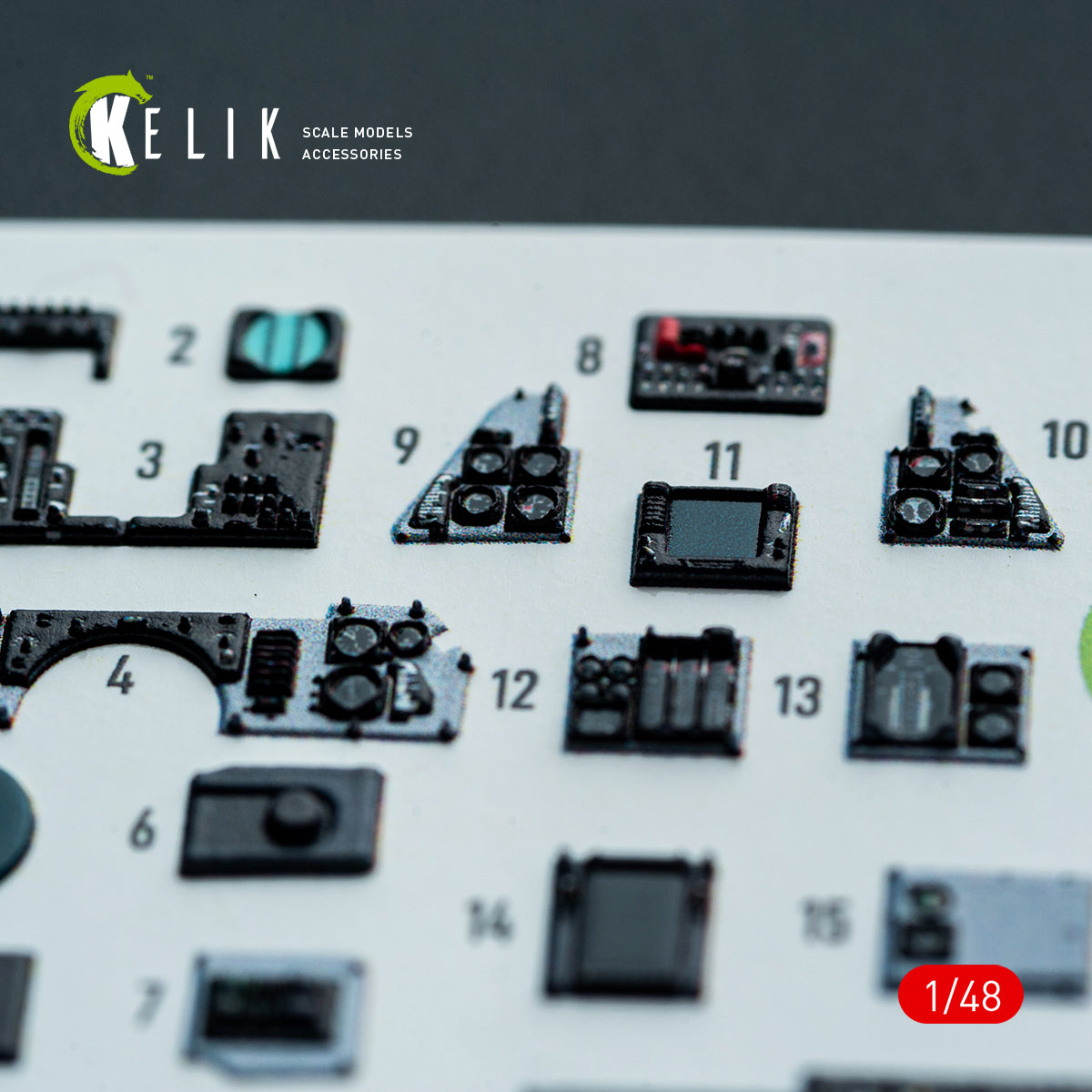 KELIK K48160 F-14A - interior 3D decals for Hasegawa kit 1/48 – image 6