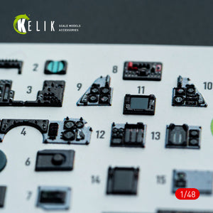 KELIK K48160 F-14A - interior 3D decals for Hasegawa kit 1/48 – image 6