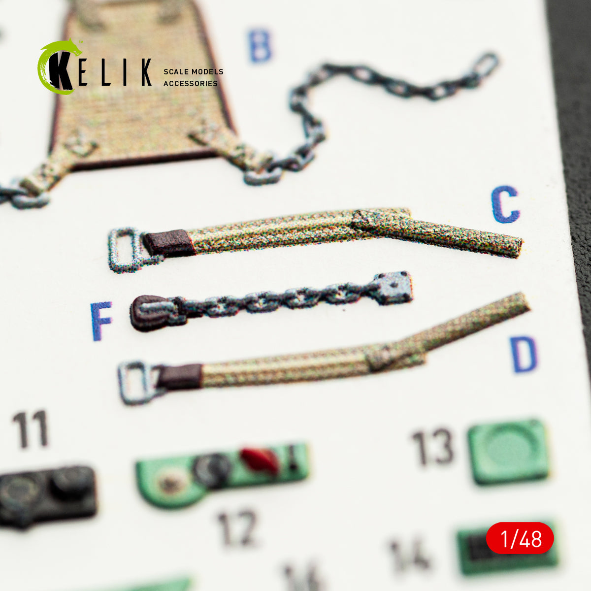 KELIK K48163 MC.200 - interior 3D decals for Italeri kit 1/48 – image 6