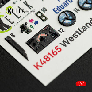 KELIK K48165 Westland Lysander Mk.III - interior 3D decals for Eduard kit 1/48 – Bild 6