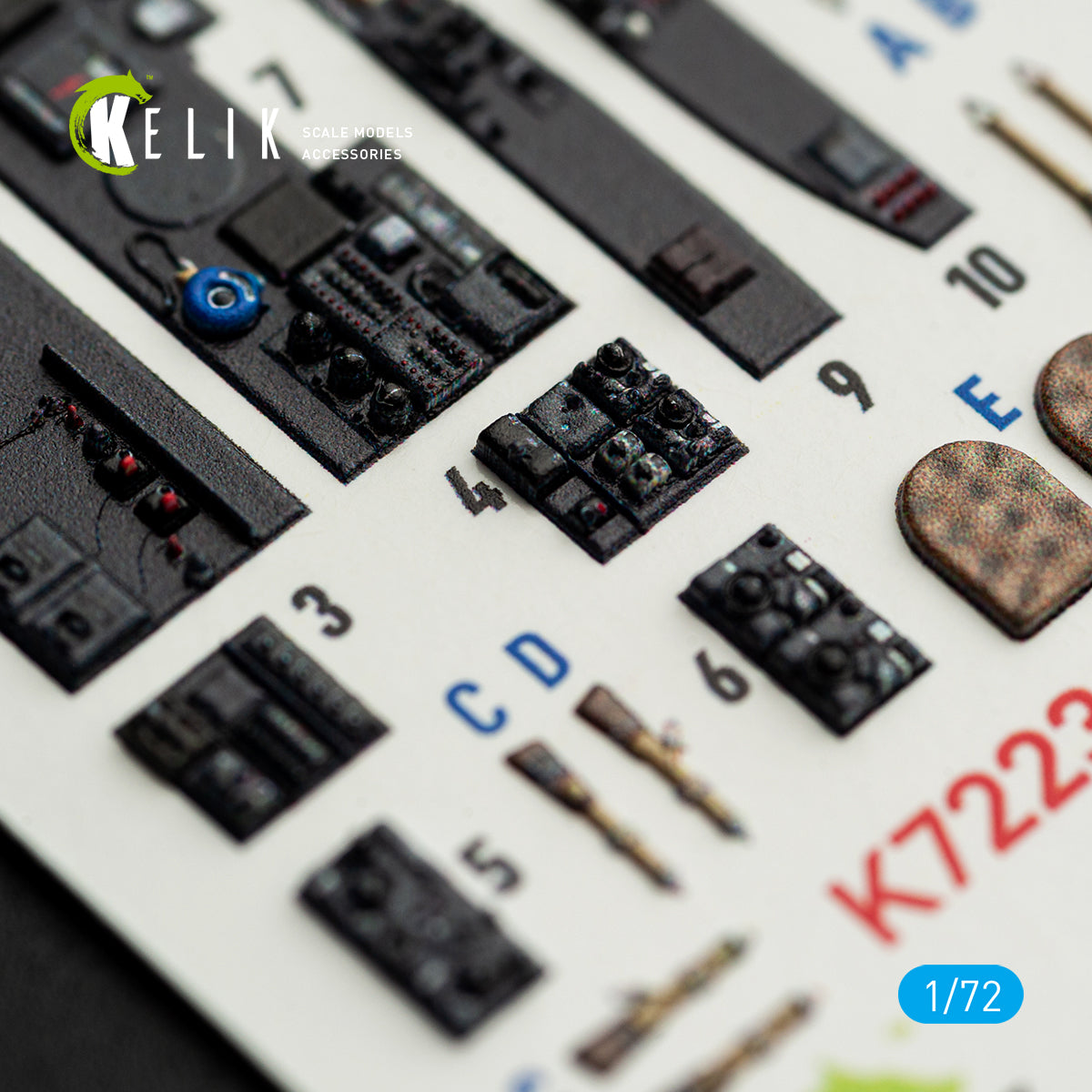 KELIK K72230 Ar-240 - interior 3D decals for Revell kit 1/72 – zdjęcie 6