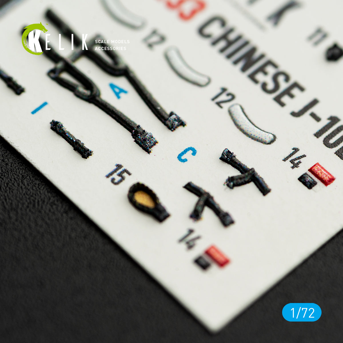 KELIK K72233 Chinese1-10B - interior 3D decals for Trumpeter kit 1/72 – zdjęcie 7
