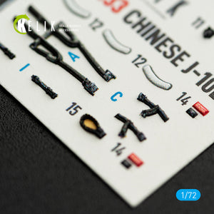 KELIK K72233 Chinese1-10B - interior 3D decals for Trumpeter kit 1/72 – zdjęcie 7