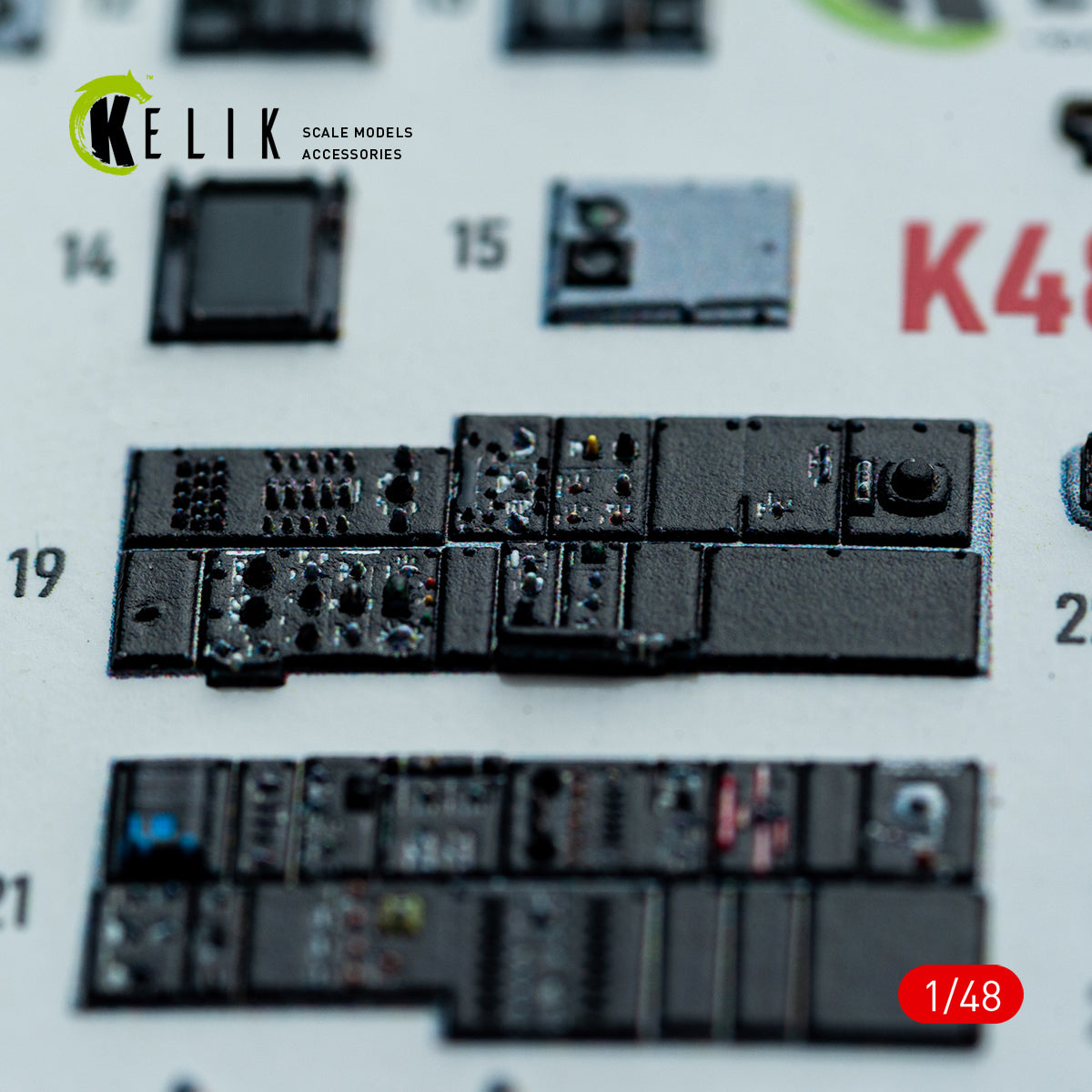 KELIK K48160 F-14A - interior 3D decals for Hasegawa kit 1/48 – image 8