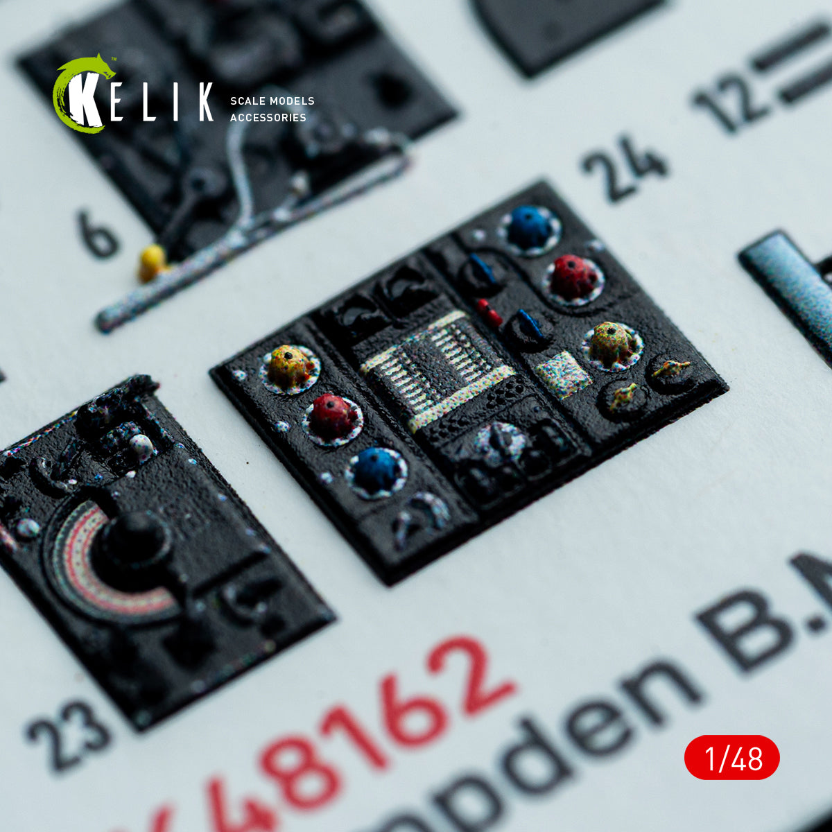 KELIK K48162 Hampden B.Mk.1 - interior 3D decals for ICM kit 1/48 – Bild 10