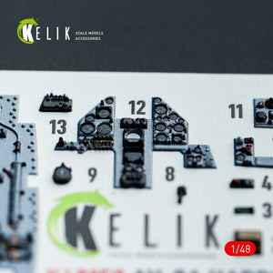 KELIK K48152 AV-8A HARRIER (Early) -interior 3D decals for Kinetic kit 1/48 – immagine 16