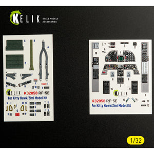 KELIK K32058 RF-5E - interior 3D decals for Kitty Hawk/Zimi models kit 1/32 – image 2