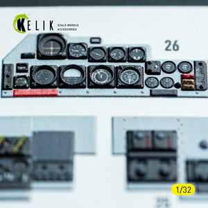 KELIK K32048 F-4C - interior 3D decals for Tamiya kit 1/32 – zdjęcie 3