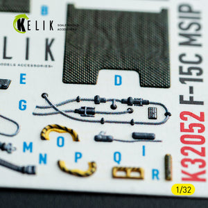 KELIK K32052 F-15C MSIP II - interior 3D decals for Tamiya kit 1/32 – image 3