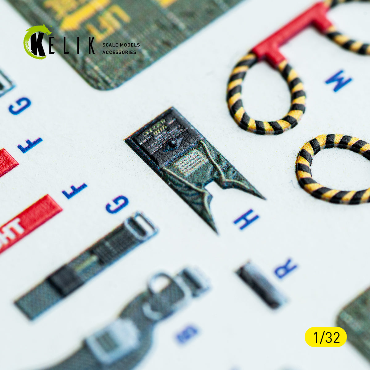 KELIK K32048 F-4C - interior 3D decals for Tamiya kit 1/32 – zdjęcie 5