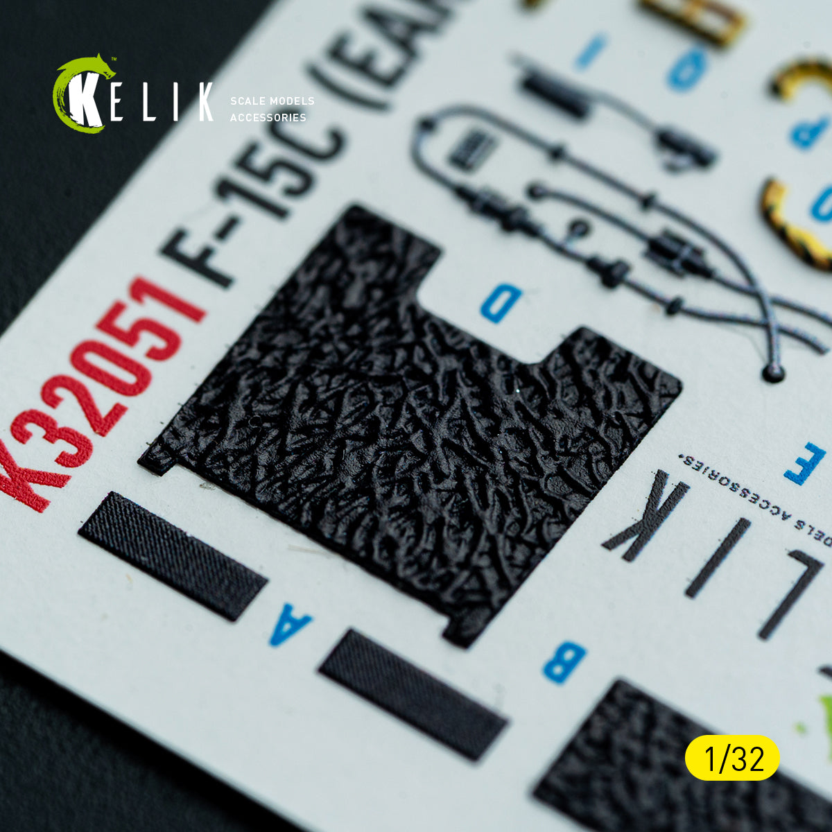 KELIK K32051 F-15C (early) - interior 30 decals for Tamiya kit 1/32 – image 5