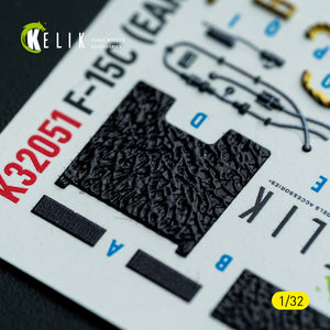 KELIK K32051 F-15C (early) - interior 30 decals for Tamiya kit 1/32 – image 5