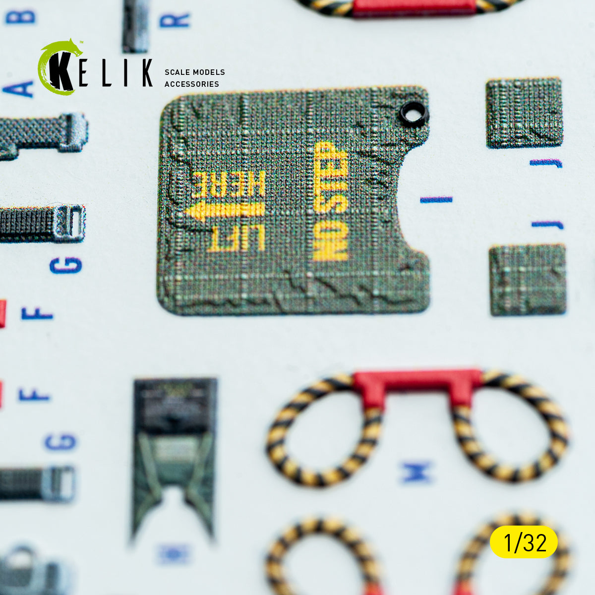 KELIK K32048 F-4C - interior 3D decals for Tamiya kit 1/32 – zdjęcie 6