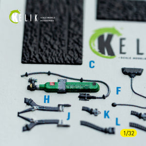 KELIK K32051 F-15C (early) - interior 30 decals for Tamiya kit 1/32 – image 6