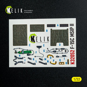 KELIK K32052 F-15C MSIP II - interior 3D decals for Tamiya kit 1/32 – image 9