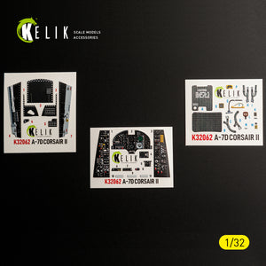 KELIK K32062 A-7D CORSAIR II - interior 30 decals for Trumpeter kit 1/32 – imagen 5