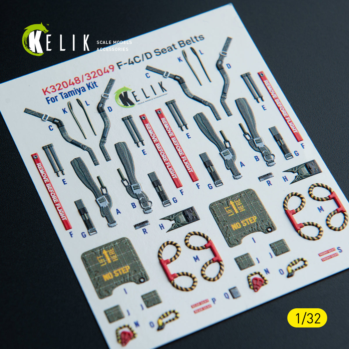 KELIK K32048 F-4C - interior 3D decals for Tamiya kit 1/32 – zdjęcie 8