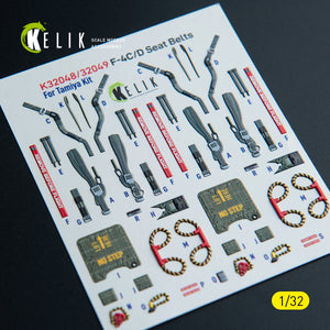 KELIK K32048 F-4C - interior 3D decals for Tamiya kit 1/32 – zdjęcie 8