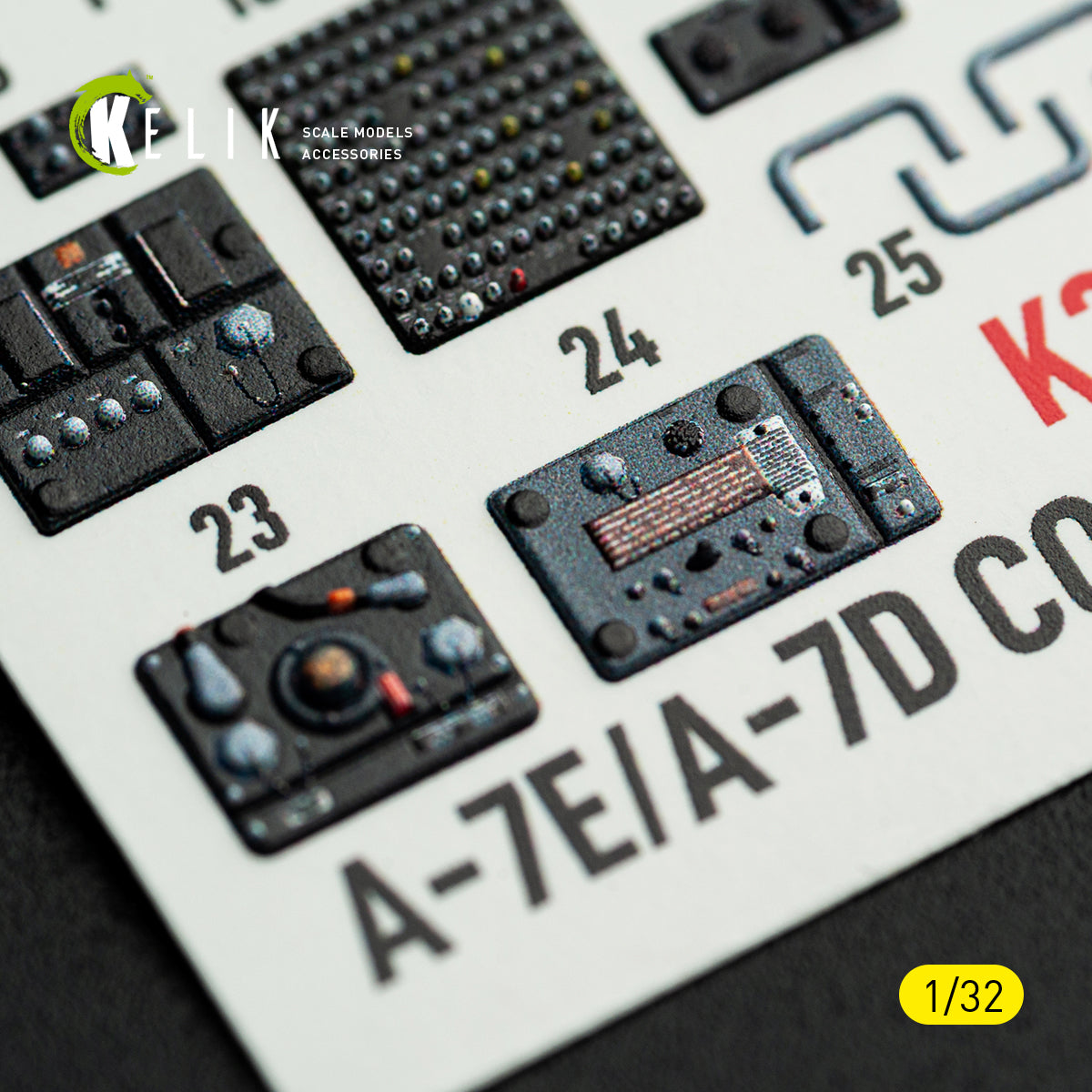 KELIK K32064 Avionics for A-7E/D CORSAIR II - exterior 3D decals for Trumpeter kit 1/32 – immagine 4