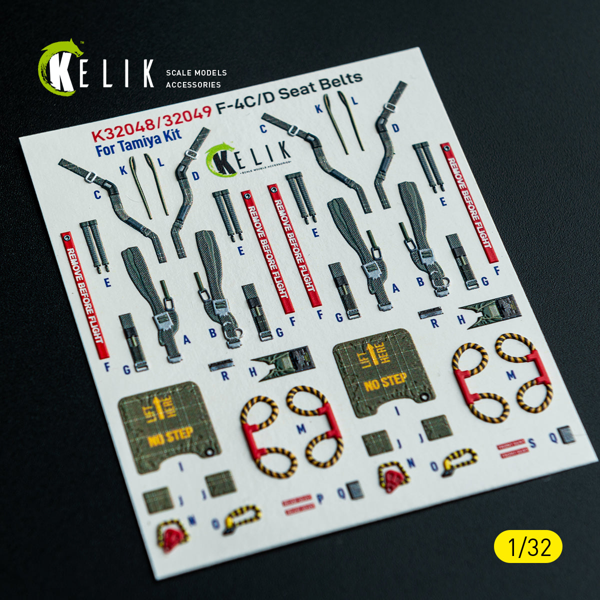 KELIK K32049 F-4D - interior 3D decals for Tamiya kit 1/32 – zdjęcie 14