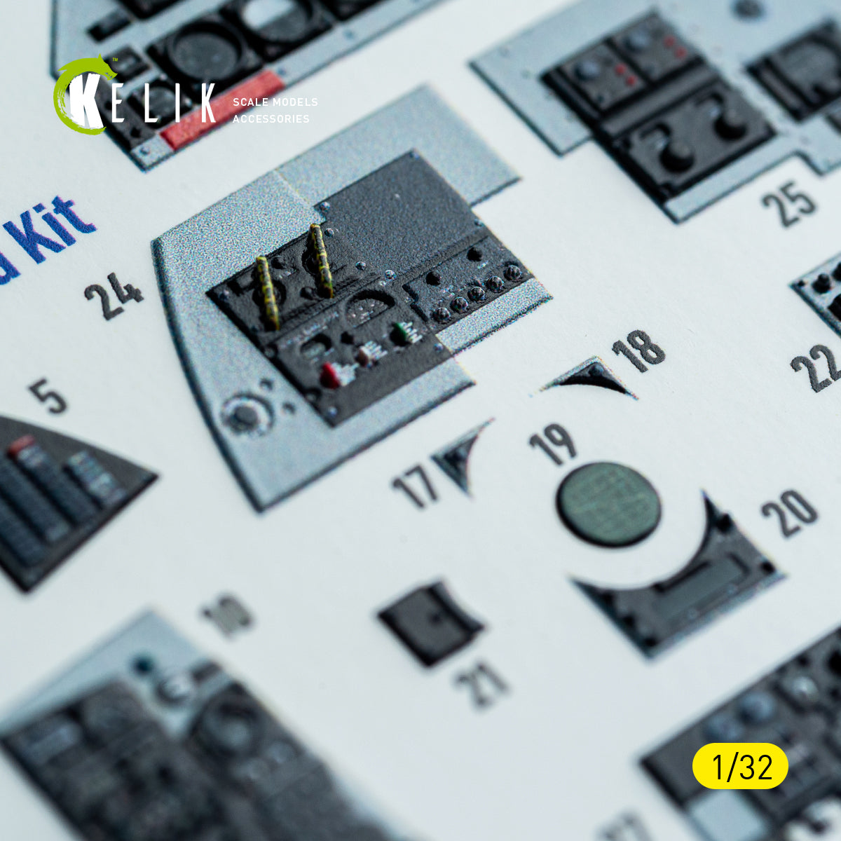 KELIK K32048 F-4C - interior 3D decals for Tamiya kit 1/32 – zdjęcie 10