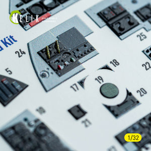 KELIK K32048 F-4C - interior 3D decals for Tamiya kit 1/32 – zdjęcie 10