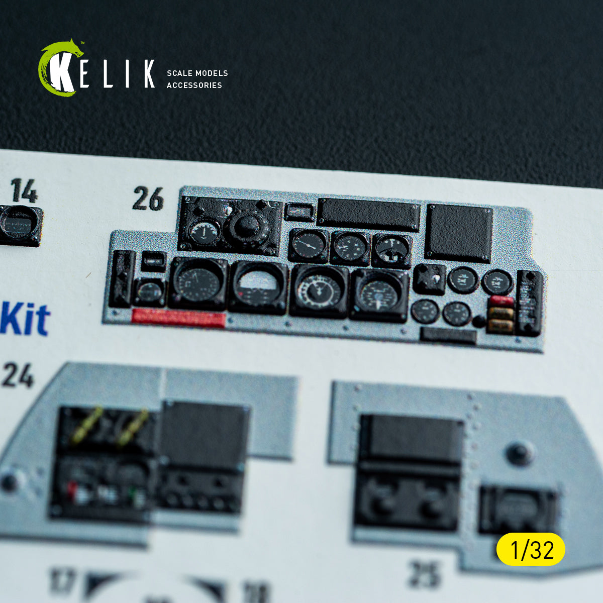 KELIK K32049 F-4D - interior 3D decals for Tamiya kit 1/32 – zdjęcie 15