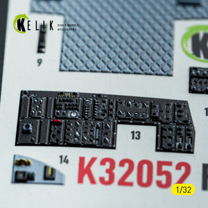 KELIK K32052 F-15C MSIP II - interior 3D decals for Tamiya kit 1/32 – image 12
