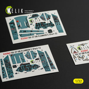 KELIK K32061 SU-27UB Flanker C - interior 3D decals for Trumpeter kit 1/32 – imagen 9