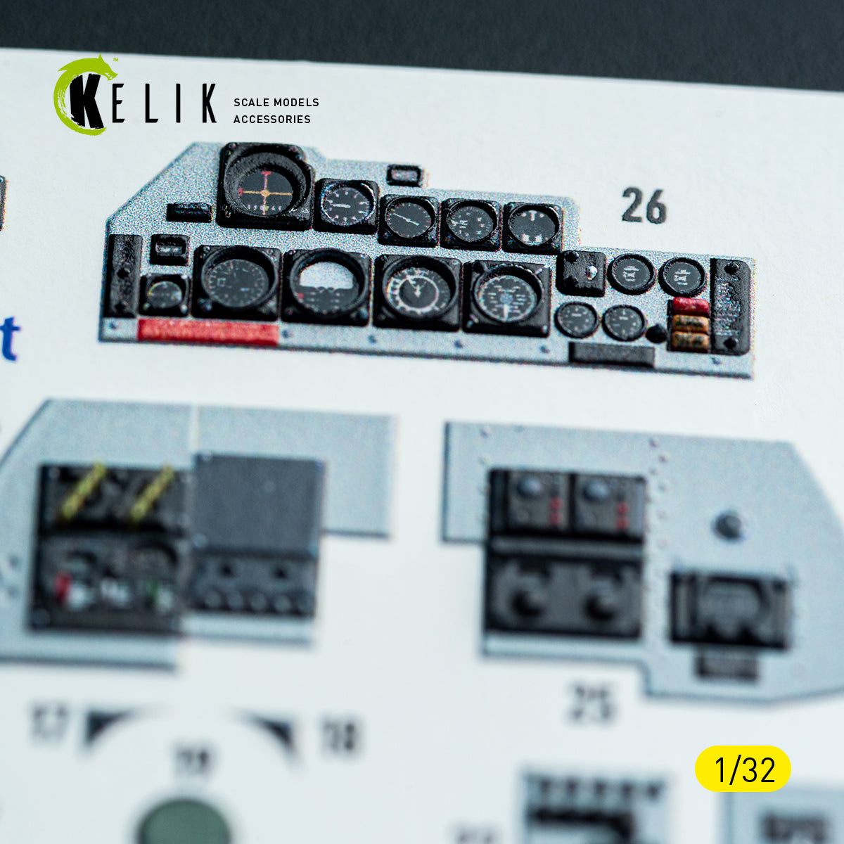 KELIK K32048 F-4C - interior 3D decals for Tamiya kit 1/32 – zdjęcie 11