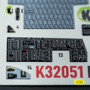 KELIK K32051 F-15C (early) - interior 30 decals for Tamiya kit 1/32 – image 12