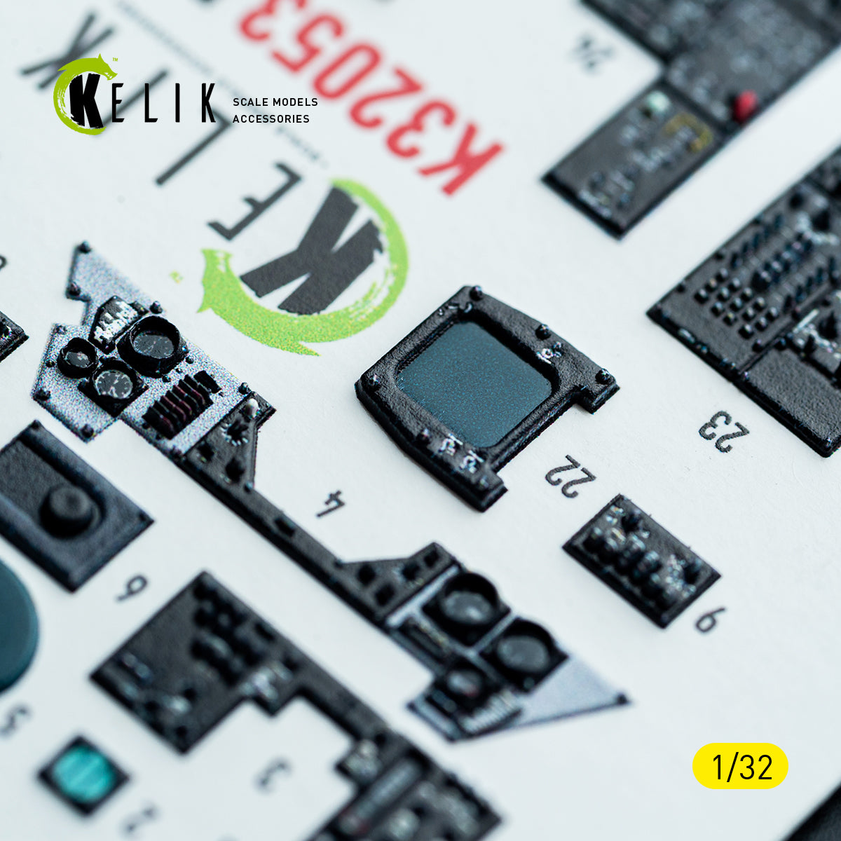 KELIK K32053 F-14A - interior 3D decals for Tamiya kit 1/32 – image 14
