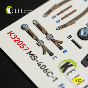 KELIK K32057 MS-406C-1 - interior 30 decals for Special Hobby kit 1/32 – imagen 7