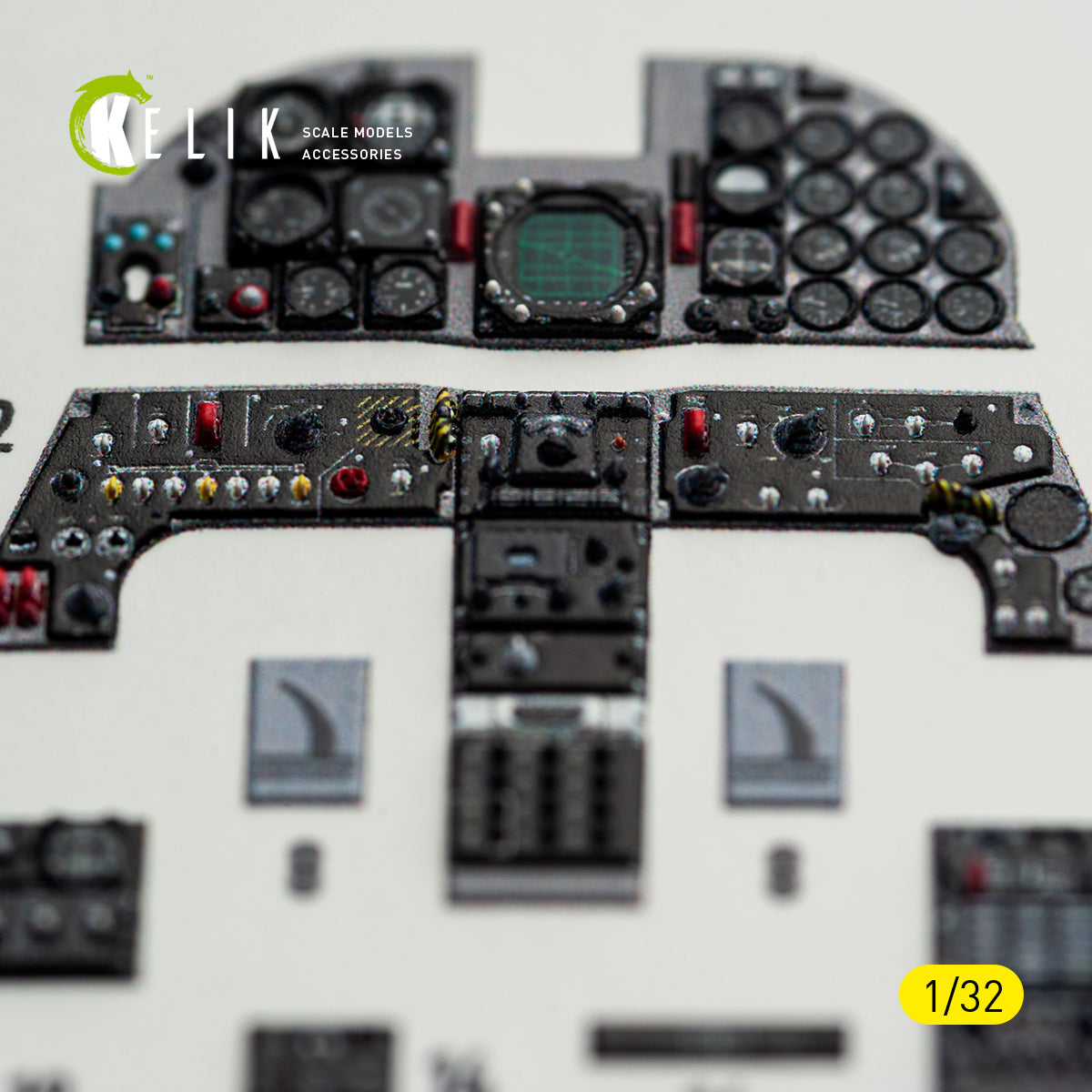KELIK K32059 F-5F - interior 3D decals for Kitty Hawk/Zimi models kit 1/32 – imagen 5