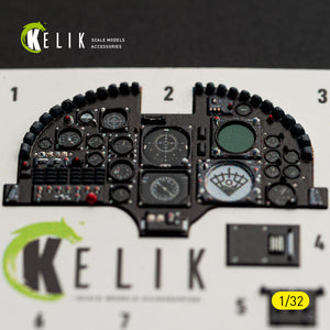 KELIK K32062 A-7D CORSAIR II - interior 30 decals for Trumpeter kit 1/32 – imagen 9