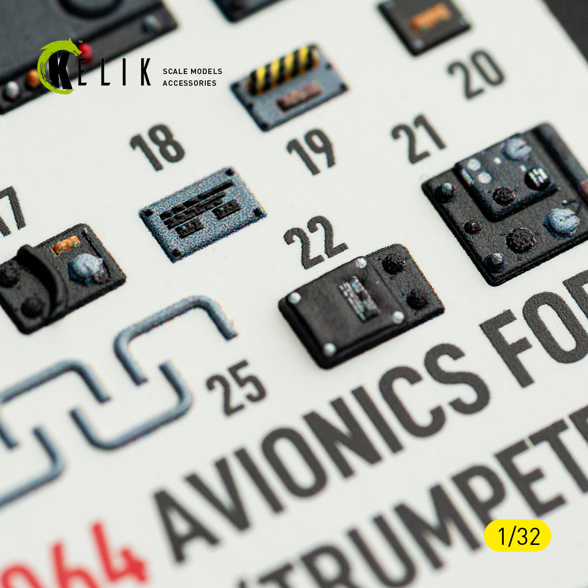 KELIK K32064 Avionics for A-7E/D CORSAIR II - exterior 3D decals for Trumpeter kit 1/32 – immagine 7