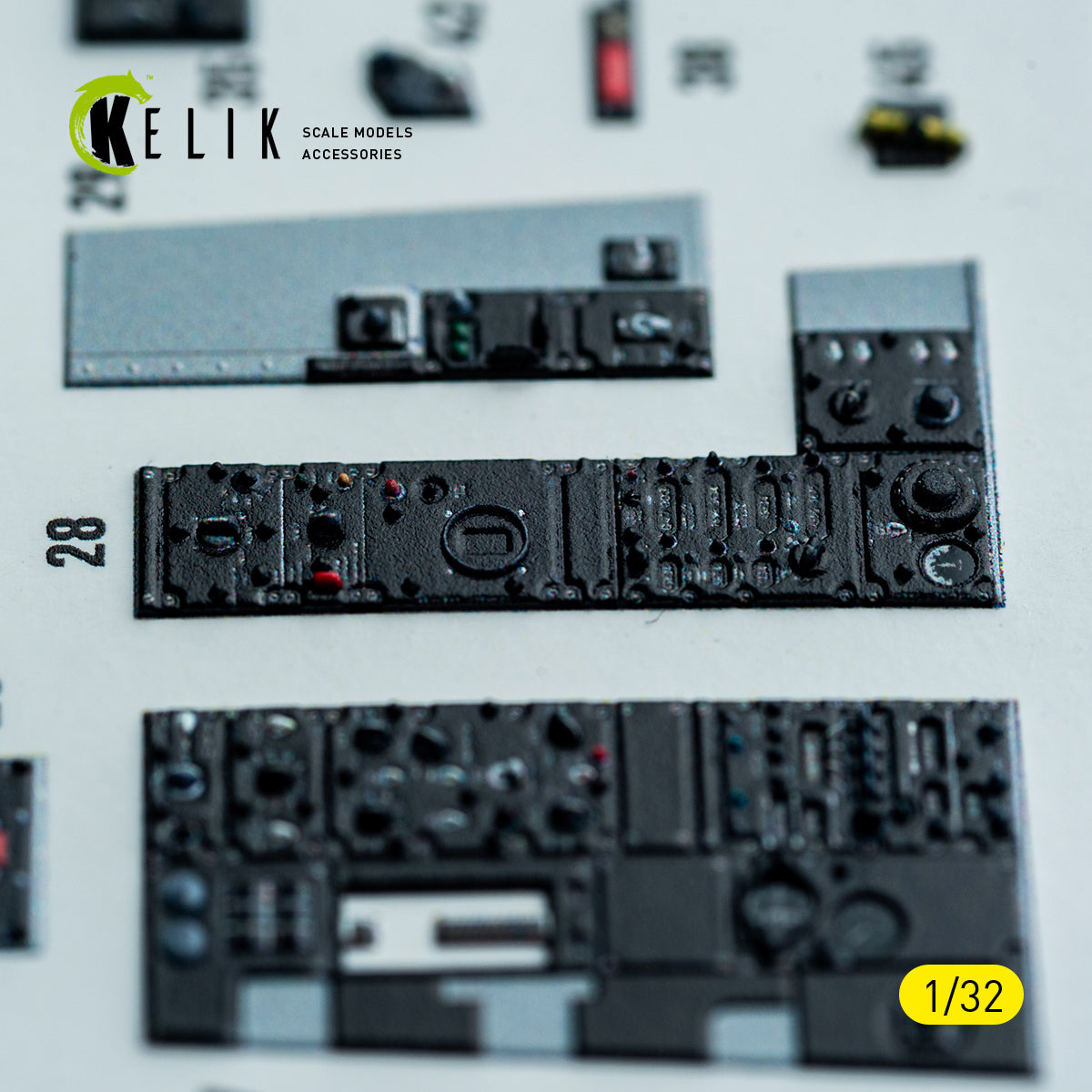 KELIK K32049 F-4D - interior 3D decals for Tamiya kit 1/32 – zdjęcie 8