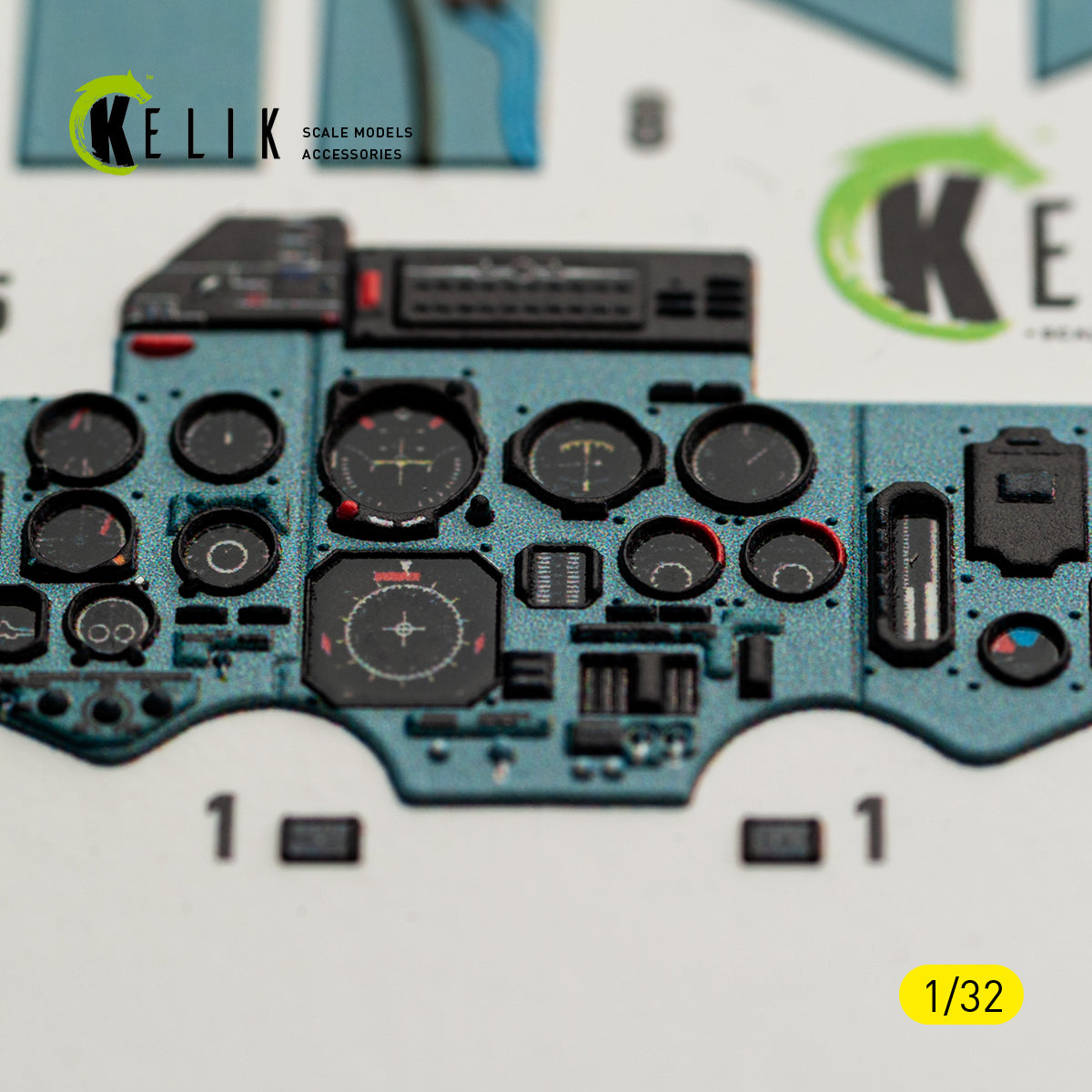 KELIK K32061 SU-27UB Flanker C - interior 3D decals for Trumpeter kit 1/32 – imagen 12