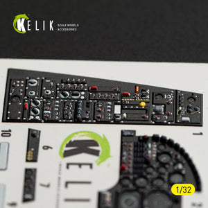 KELIK K32062 A-7D CORSAIR II - interior 30 decals for Trumpeter kit 1/32 – imagen 11