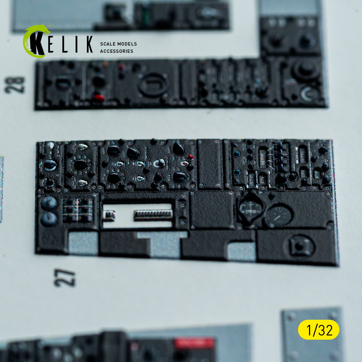 KELIK K32049 F-4D - interior 3D decals for Tamiya kit 1/32 – zdjęcie 7