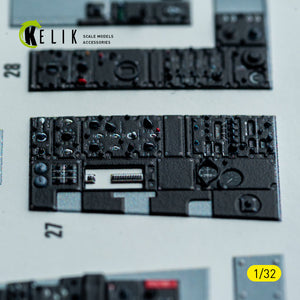 KELIK K32049 F-4D - interior 3D decals for Tamiya kit 1/32 – zdjęcie 7