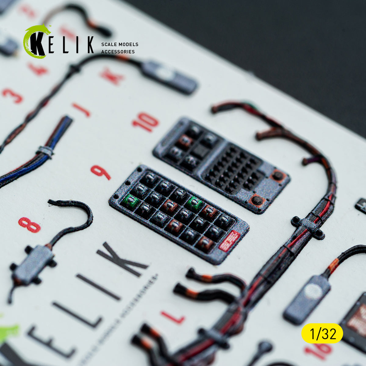 KELIK K32051 F-15C (early) - interior 30 decals for Tamiya kit 1/32 – image 15