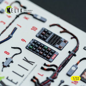 KELIK K32051 F-15C (early) - interior 30 decals for Tamiya kit 1/32 – image 15
