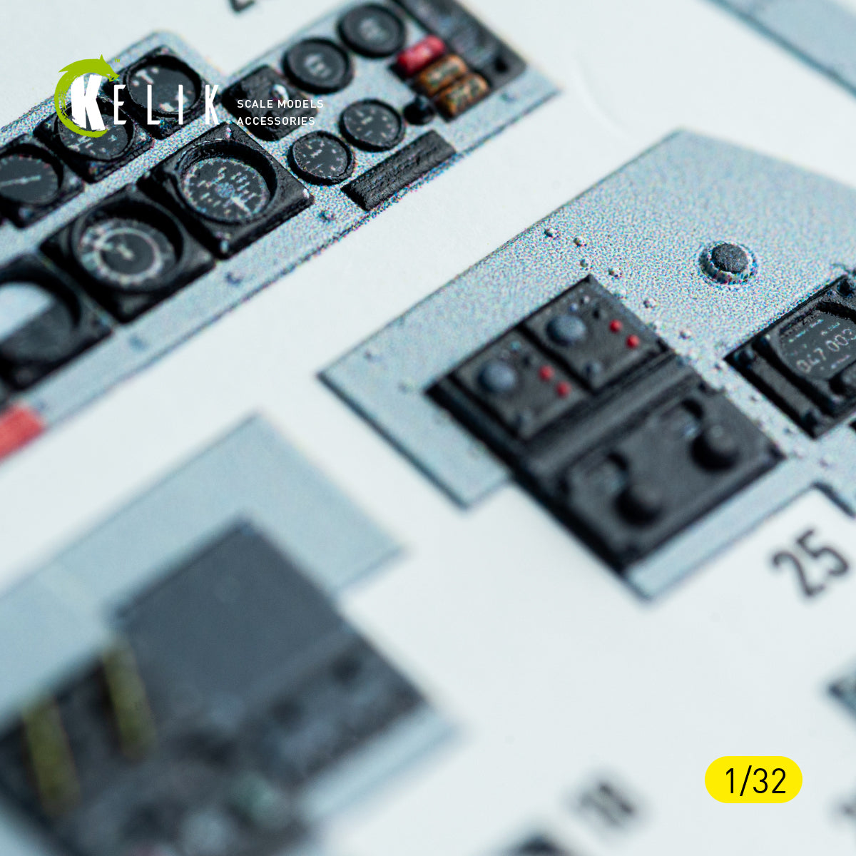 KELIK K32048 F-4C - interior 3D decals for Tamiya kit 1/32 – zdjęcie 15