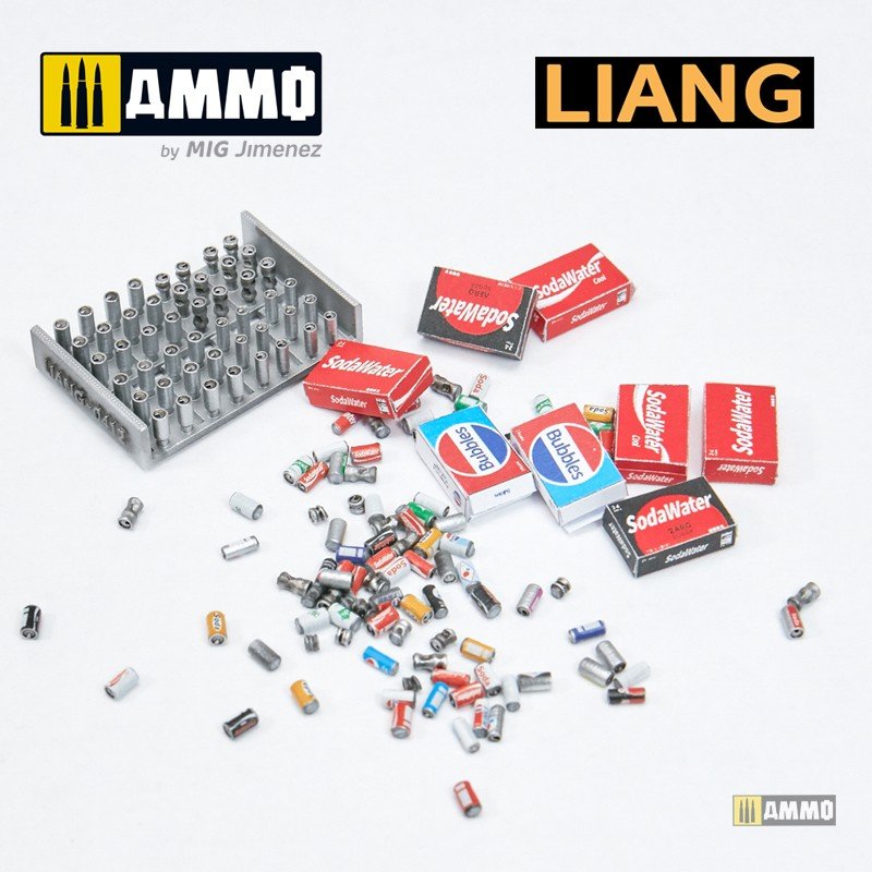Liang 0412 3D-Print Model Soda Cans + Cardboard Boxes 2000s-2020s 1/35 – immagine 8
