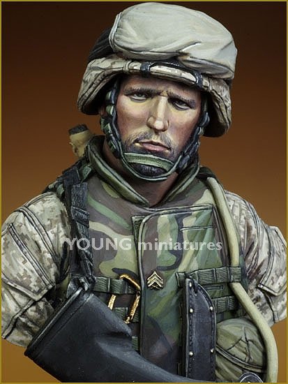 Young Miniatures YM1816 USMC Fallujah Iraq 2004 1/10 – imagen 9