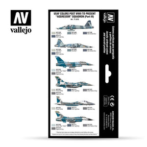 Vallejo 71618 USAF colors post WWII to present Aggressor Squadron Part III 8x17ml – imagen 2