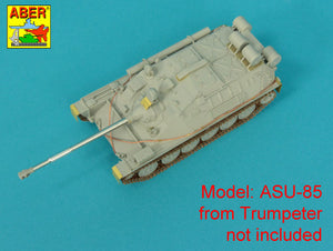 Aber 35L-367 85 mm D-70 Barrel without Muzzle Brake for Soviet Self-Propelled Gun ASU-85 1/35 – zdjęcie 5