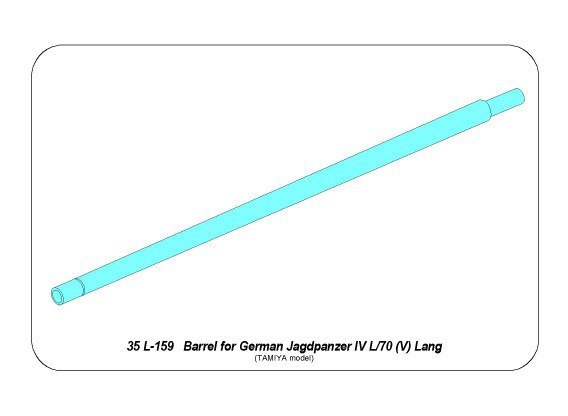 Aber 35L-159 Barrel for German Jagdpanzer IV L/70 (V) Lang 1/35 – immagine 8